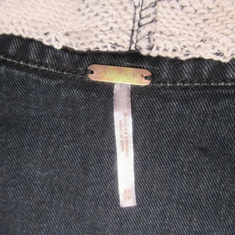 Free People Hooded Denim Jacket | Size XS - Picture 9 of 12